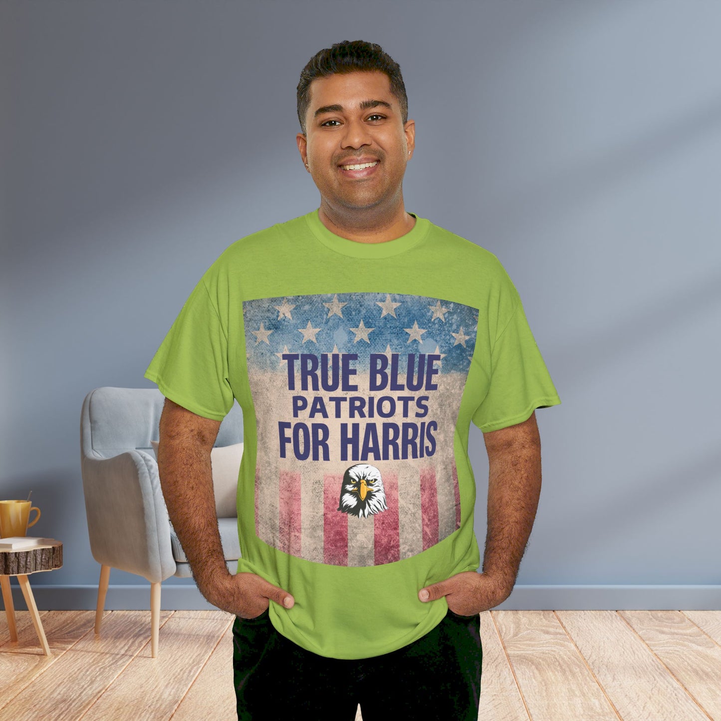 True Blue Patriots for Harris Shirt- Save Democracy Tee- Democrat Presidential Election T-Shirt