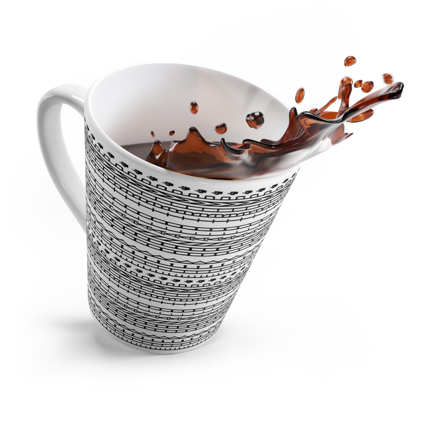 FDT Latte Cup Hidden Message Mug Fuck Donald Trump Political Anti-Fascism 12oz Ceramic Foxtrot Delta Tango Protest Coffee Cups