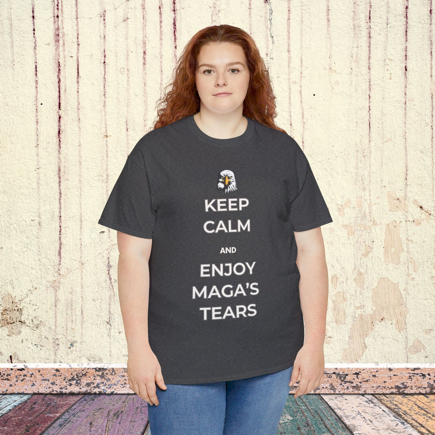 Keep Calm and Enjoy MAGA's Tears Shirt- Harris Walz Tee-  Democrat Presidential Election T-Shirt