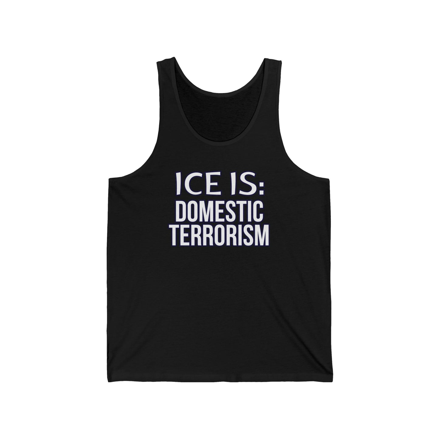 Abolish Ice-Is Shirt Protest Tank Top Foxtrot Delta Tango F*ck Donald Trump Social Justice Anti-Fascism Abolish Icestapo Sleeveless Cotton