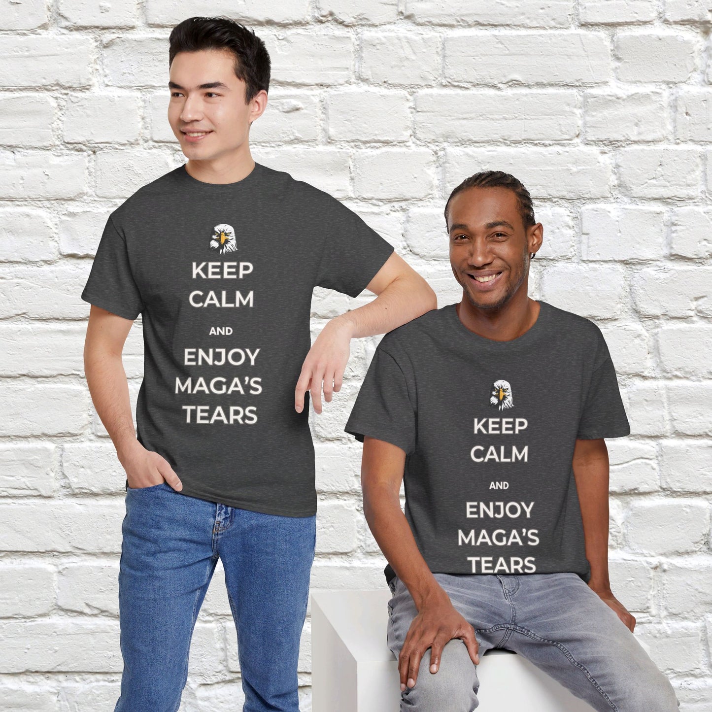 Keep Calm and Enjoy MAGA's Tears Shirt- Harris Walz Tee-  Democrat Presidential Election T-Shirt