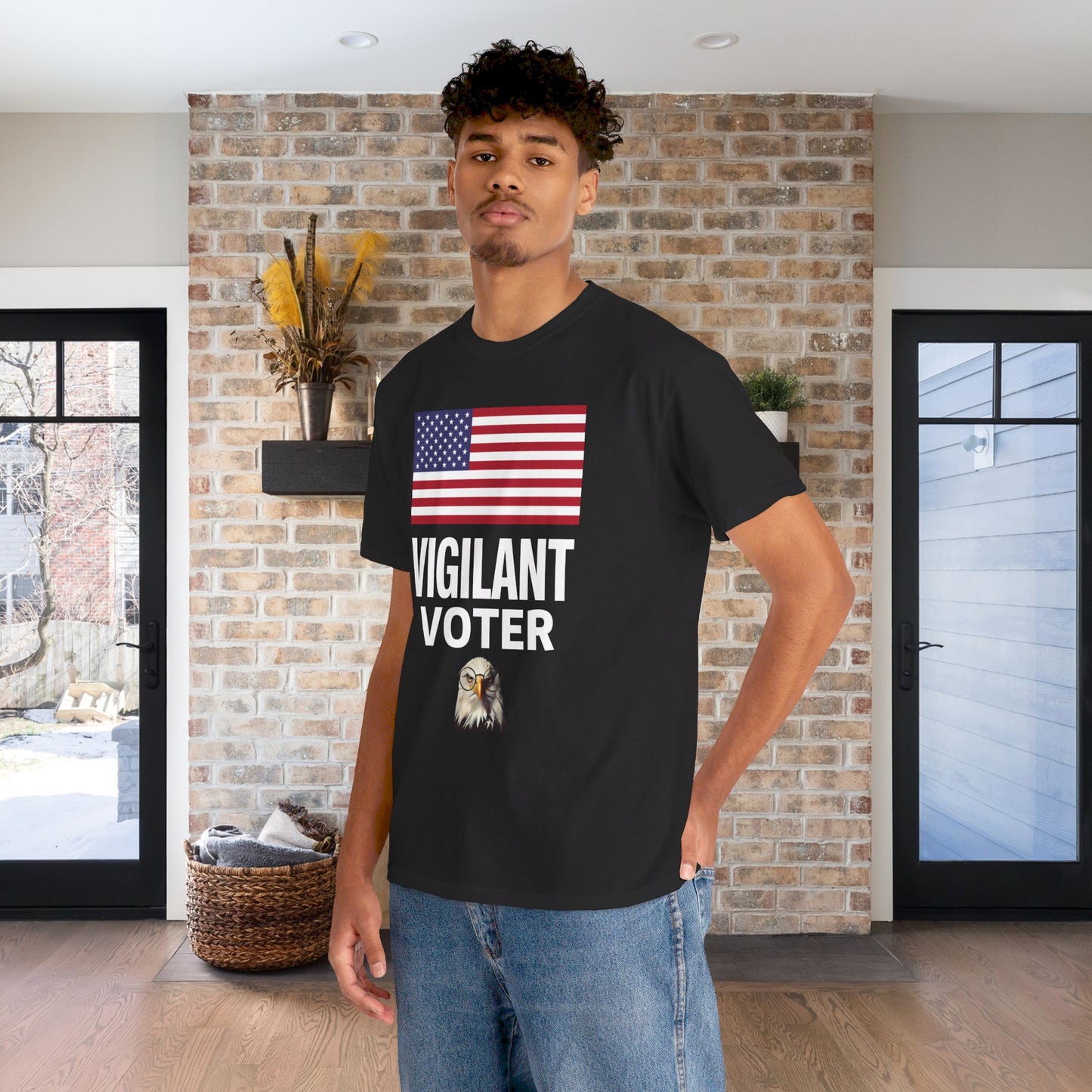 Vigilant Voter Shirt- Vote Blue Save Democracy Tee- Democrat Presidential Election T-Shirt