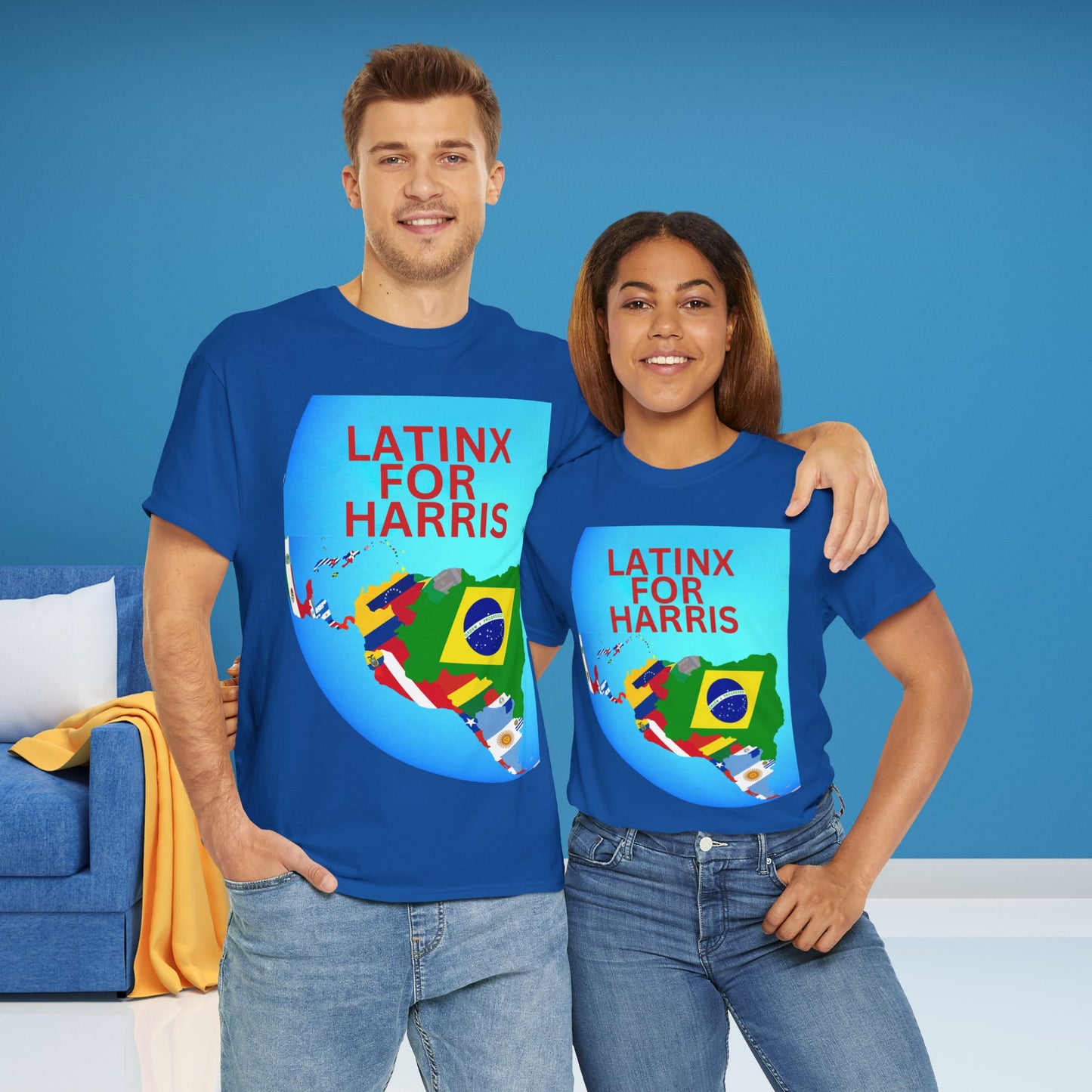 Latinx For Harris Shirt - Harris/Walz 2024 T-Shirt -  Democrat Presidential Election Tee