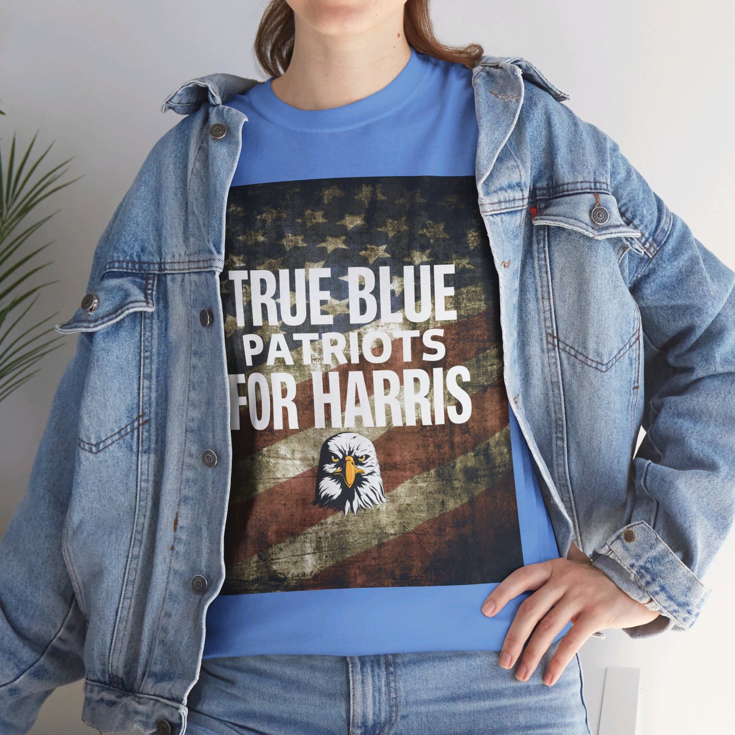 True Blue Patriots for Harris Shirt- Save Democracy Tee- Democrat Presidential Election T-Shirt