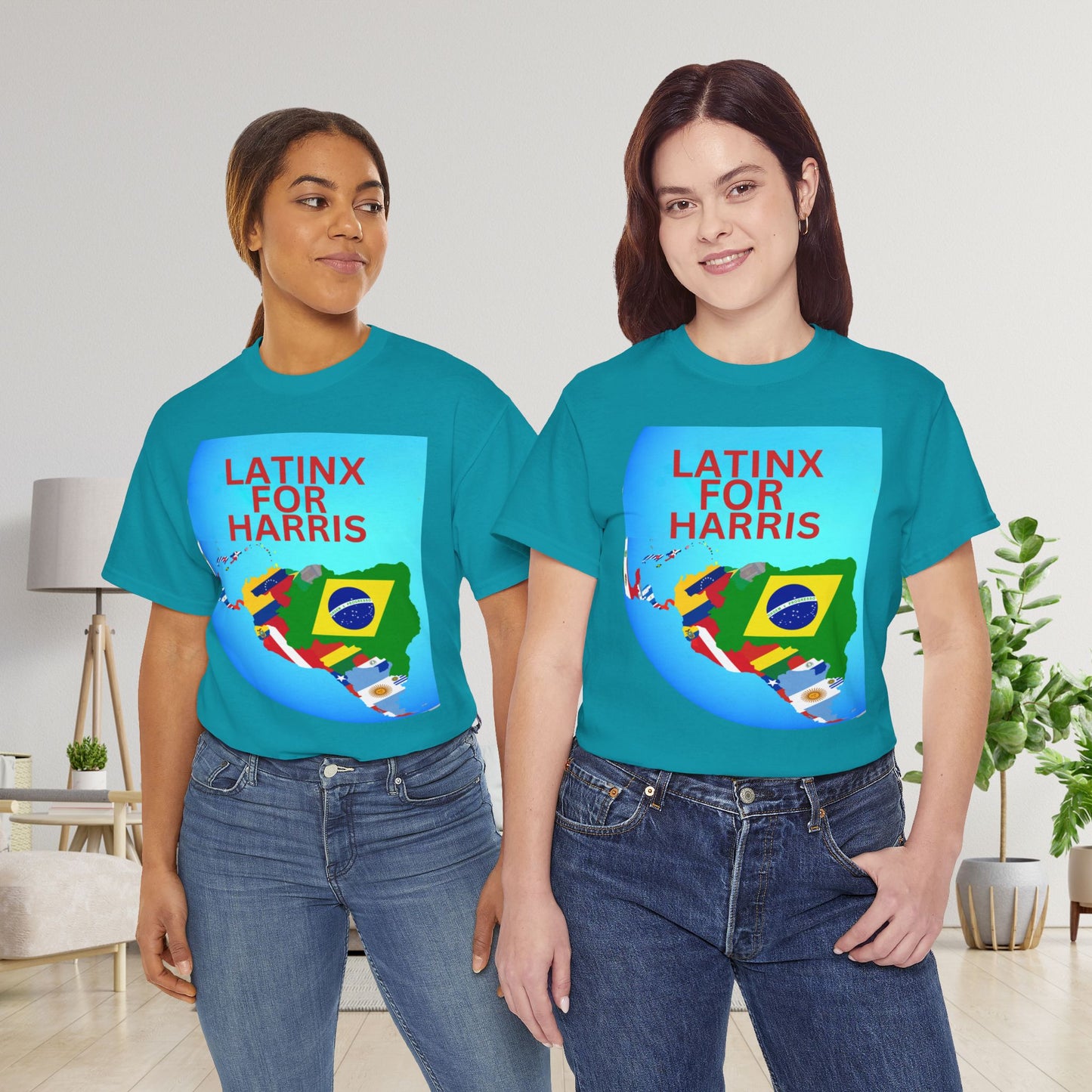 Latinx For Harris Shirt - Harris/Walz 2024 T-Shirt -  Democrat Presidential Election Tee