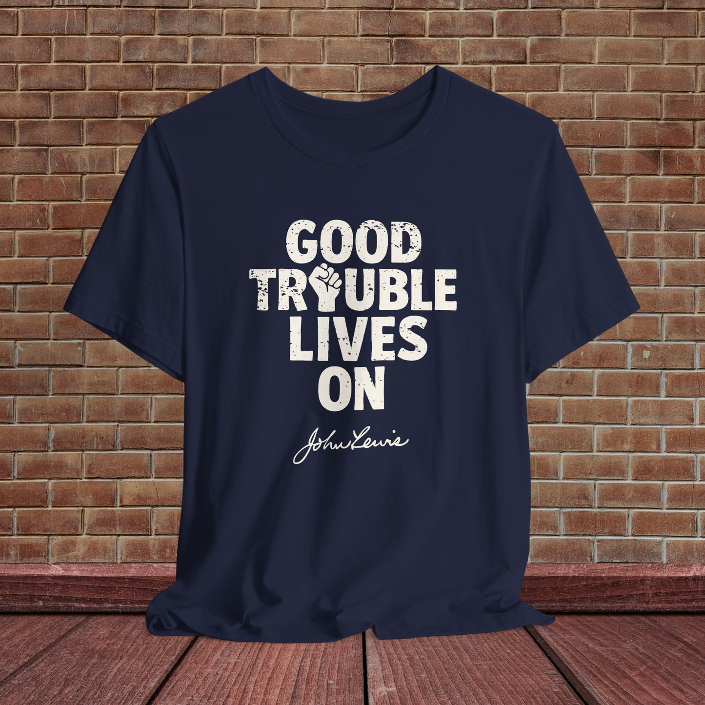 Good Trouble Necessary Trouble Activist T-Shirt John Lewis Tee Social Justice Anti-Trump Ring-Spun Cotton Protest TShirt Express Shipping