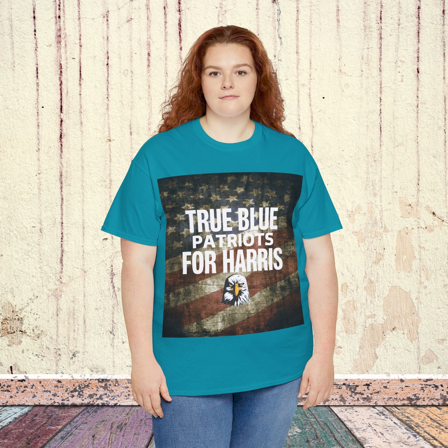 True Blue Patriots for Harris Shirt- Save Democracy Tee- Democrat Presidential Election T-Shirt