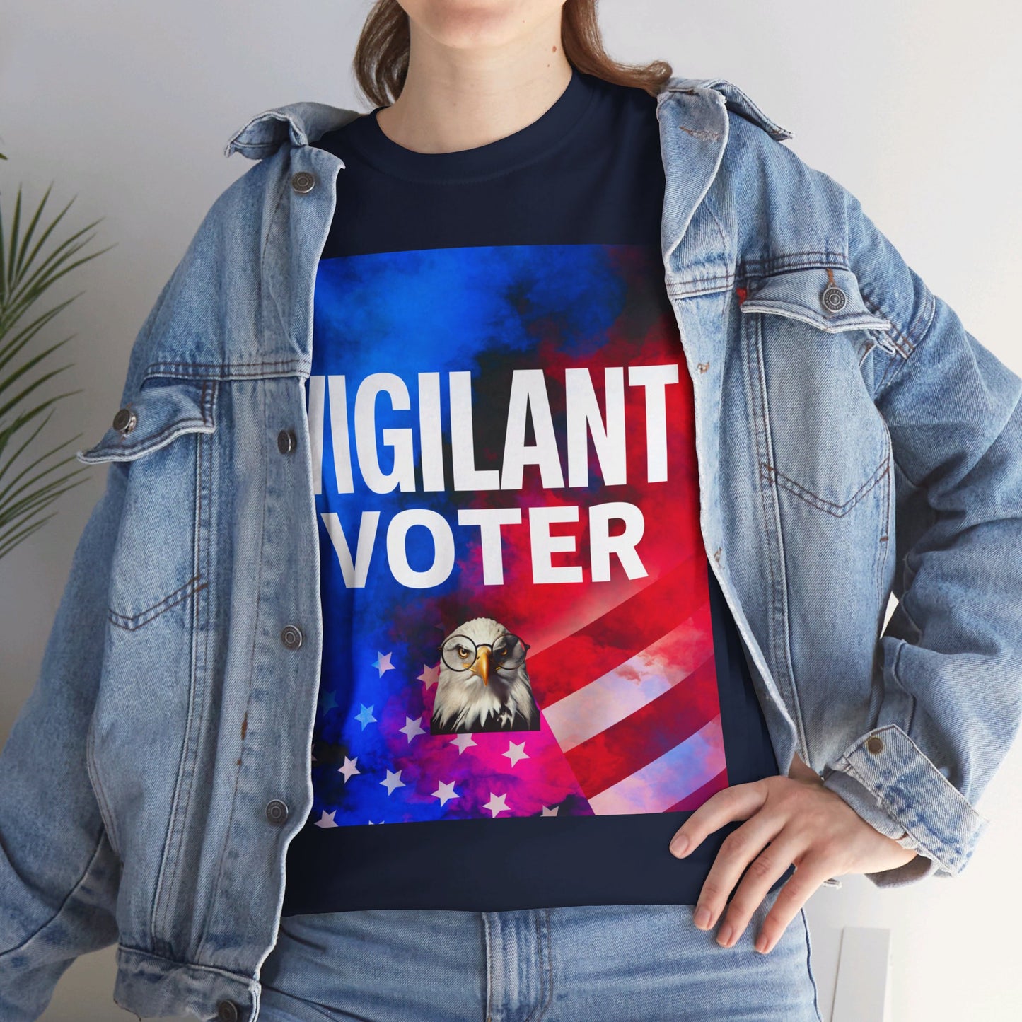 Vigilant Voter Shirt- Vote Blue Save Democracy Tee- Democrat Presidential Election T-Shirt