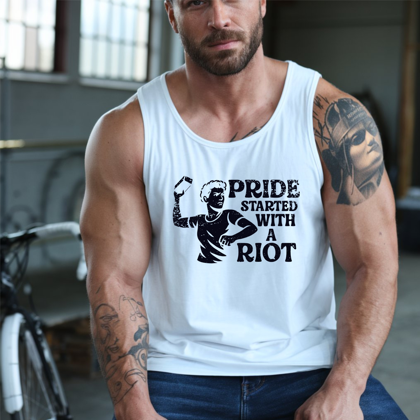 Stonewall Protest Tank Top Social Justice Sleeveless Shirt LGBTQ Tank LGBT Top Queer Lesbian Bisexual Transgender Gay Pride Apparel LGBTQIA