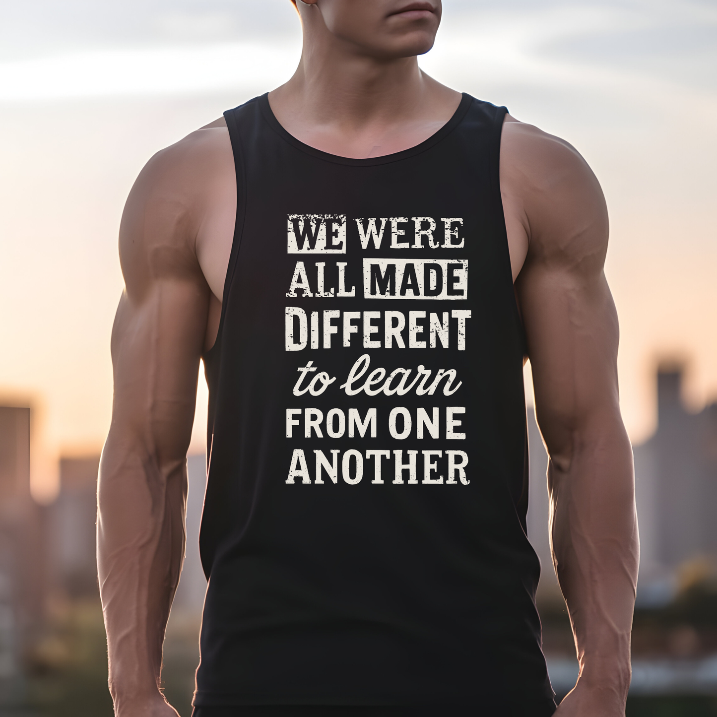 We Were All Made Different Protest Tank Top Social Justice Shirt Anti-Trump Merch Anti-Fascism Gear Resistance Tank Top Democrat Apparel