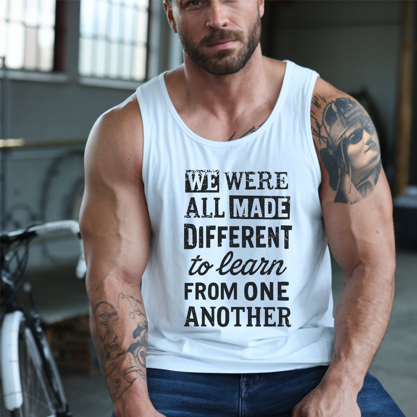 We Were All Made Different Protest Tank Top Social Justice Shirt Anti-Trump Merch Anti-Fascism Gear Resistance Tank Top Democrat Apparel