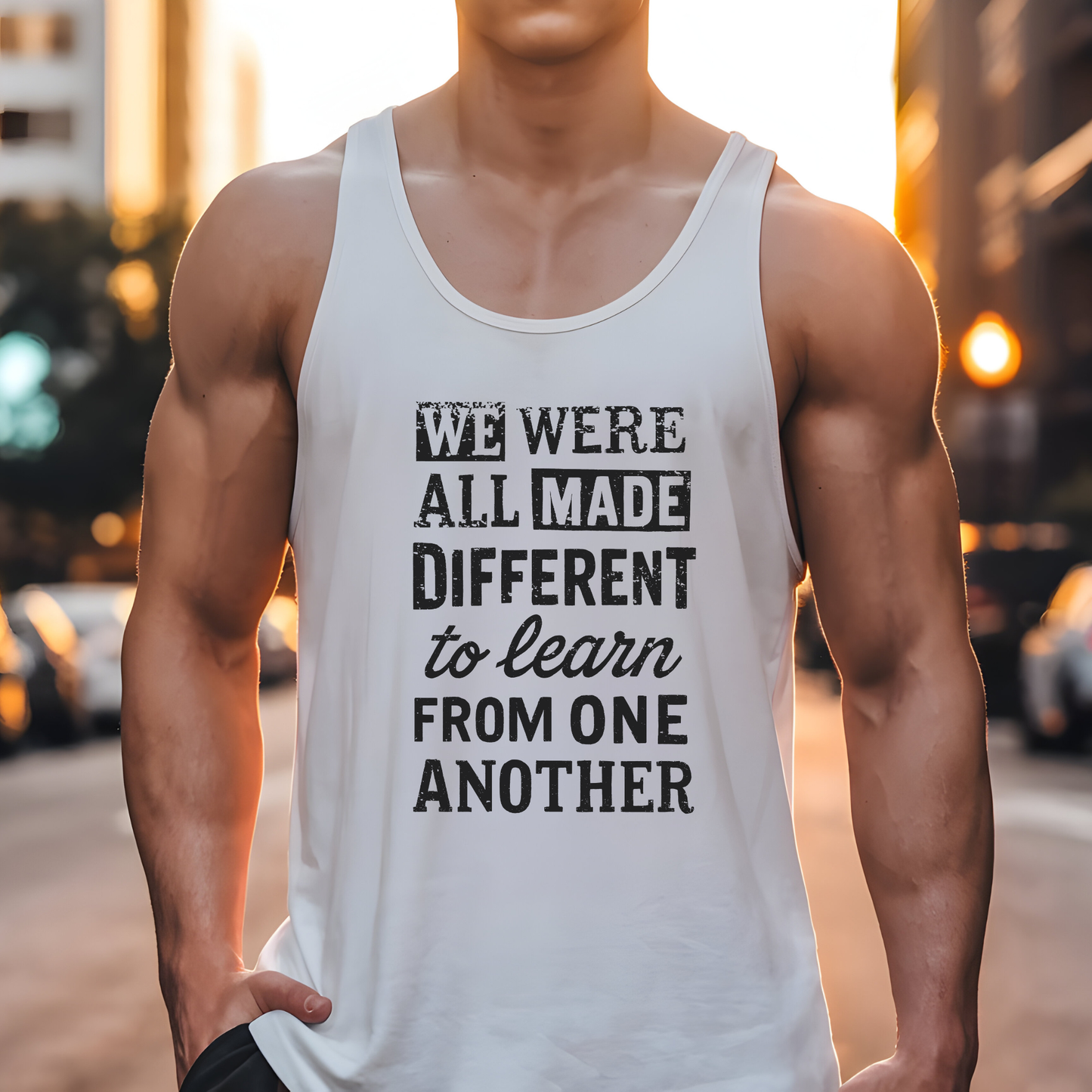 We Were All Made Different Protest Tank Top Social Justice Shirt Anti-Trump Merch Anti-Fascism Gear Resistance Tank Top Democrat Apparel