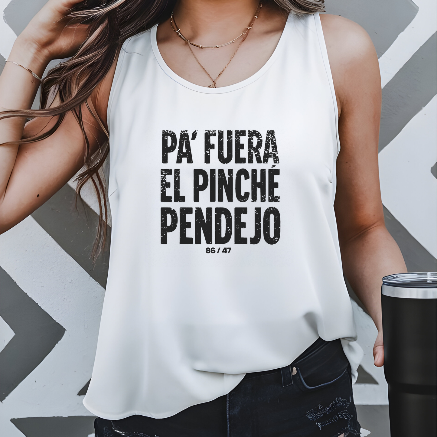 Pinche Pendejo Camisa Anti Trump Camiseta Protesta Anti-Maga Camisilla Camisa En Español Polo Sin Mangas Playera Activista Justicia Social