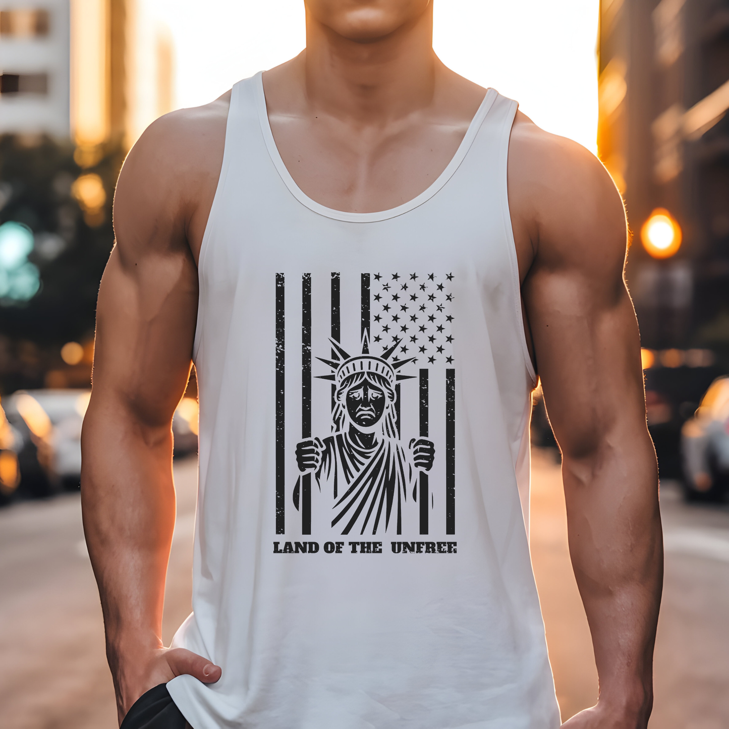 Unfree Social Justice Shirt Anti-Trump Protest Tank Top Anti-Fascism Merch Reject Maga Resistance Tee Activist Tank Top for Democrat Apparel