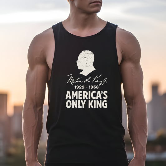 MLK Jr America's Only King Activist Tank Top Social Justice Shirt Protest Anti-Maga Resistance Shirt Anti-Trump Tank Resist Democrat Apparel