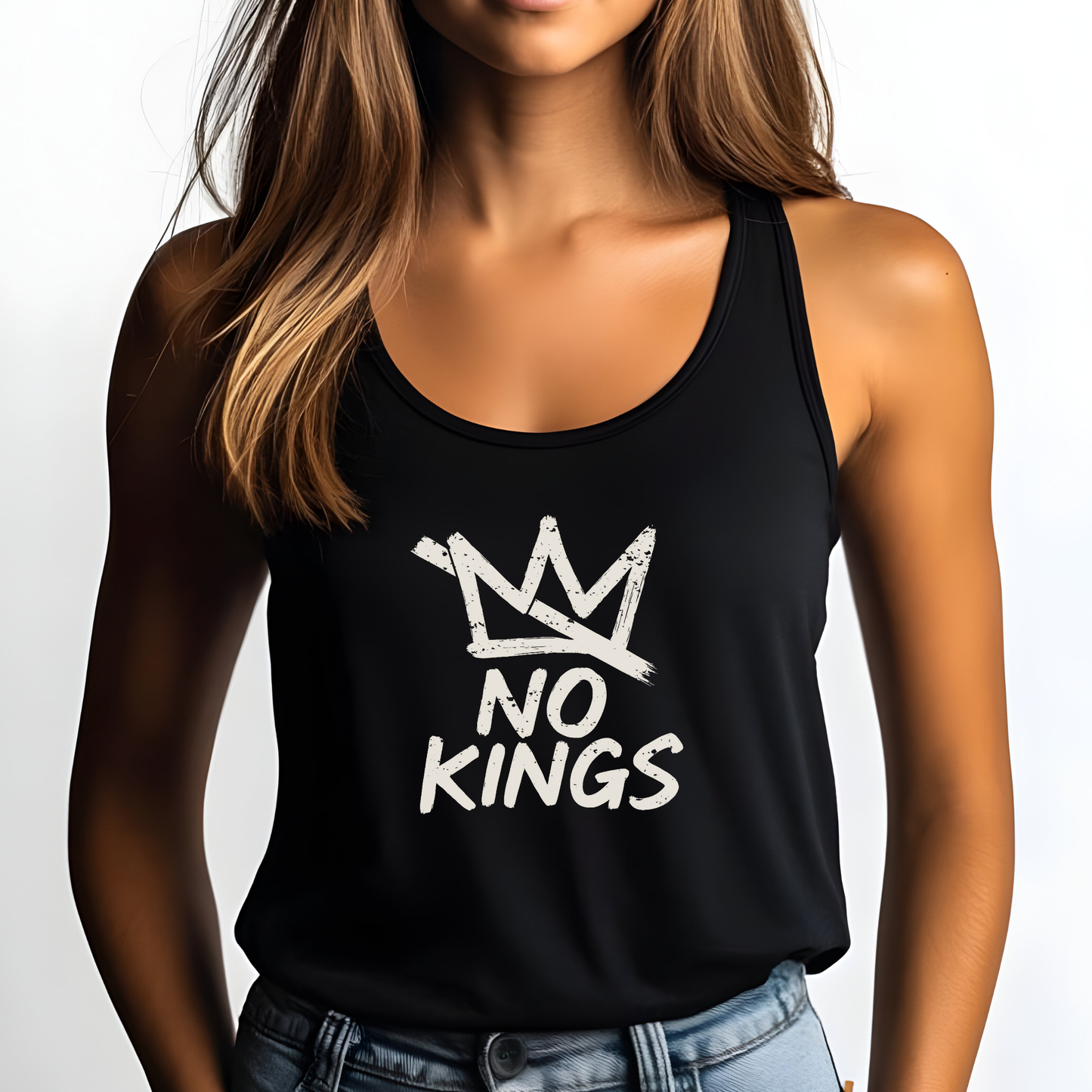 No Kings in America Activist Tank Top Social Justice Shirt Protest Anti-Maga Resistance Tee Resist Shirt Anti-Trump Tank Democrat Apparel