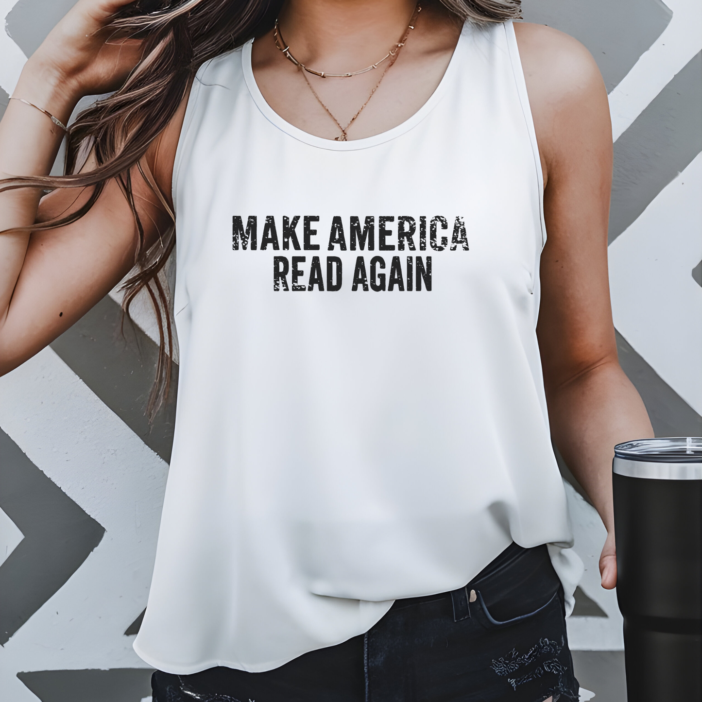 MARA Protest Tee Make America Read Again Tank Top Social Justice Shirt Banned Books Anti-Fascism Activist Tank Gift for Bookworm Anti Trump