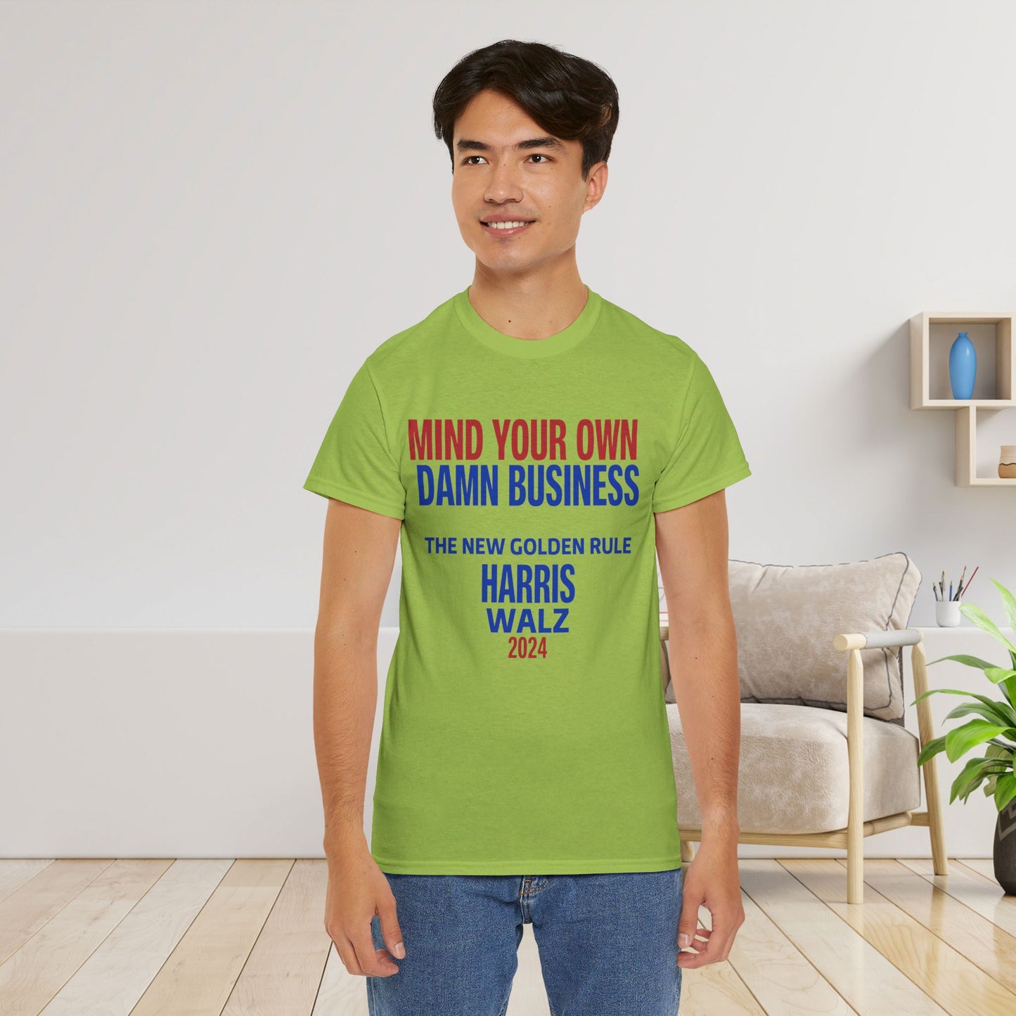 Mind Your Own Damn Business Shirt- Harris Walsh Tee-  Democrat Presidential Election T-Shirt