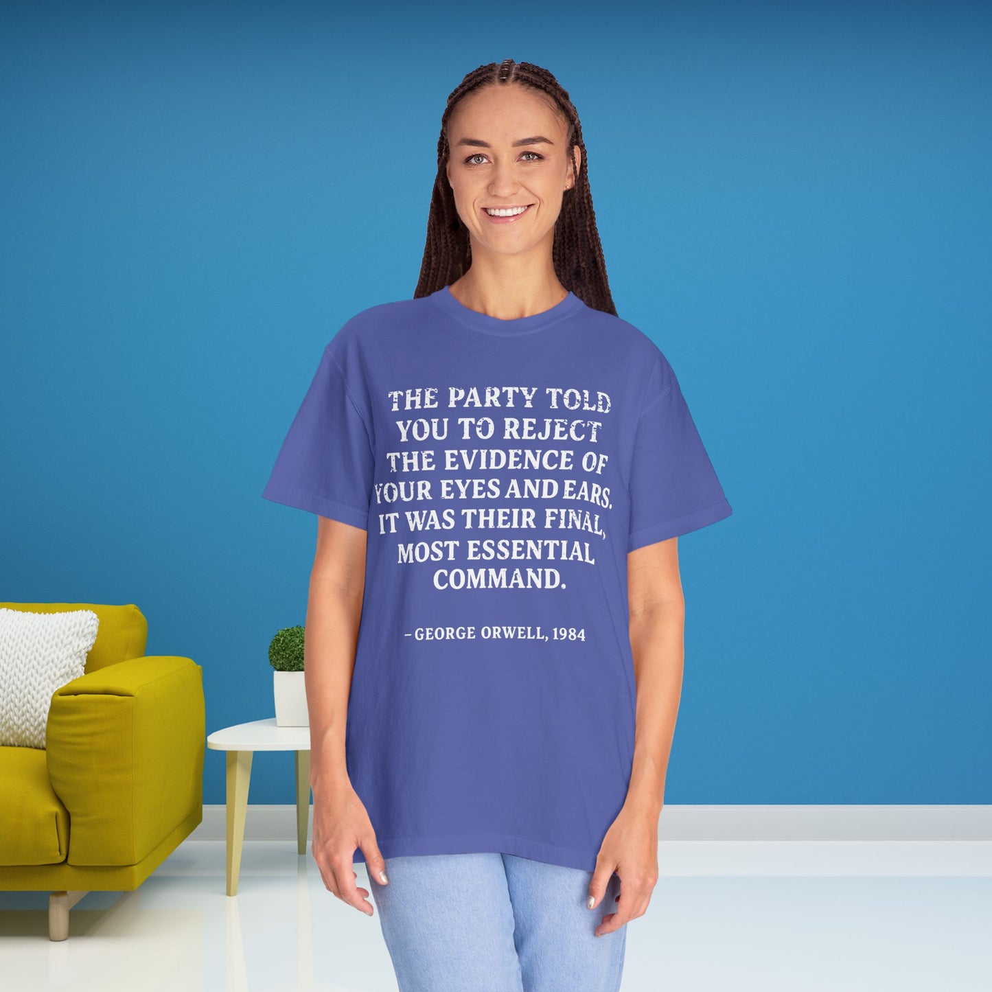 George Orwell's 1984 Protest Shirt Social Justice Anti-Trump Gear Resistance Tee Anti-Fascism TShirt Comfort Colors T-Shirt Democrat Apparel