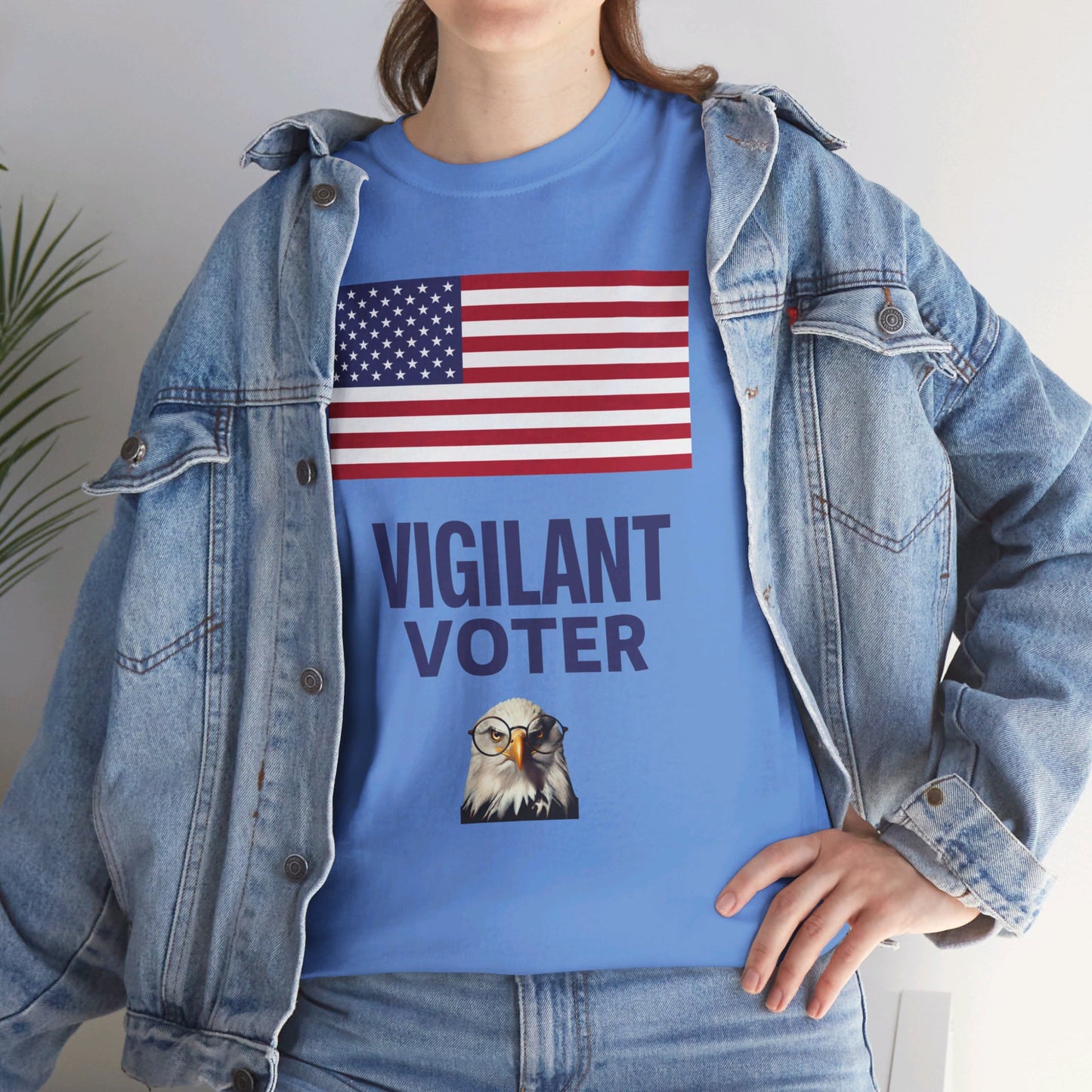 Vigilant Voter Shirt- Vote Blue Save Democracy Tee- Democrat Presidential Election T-Shirt