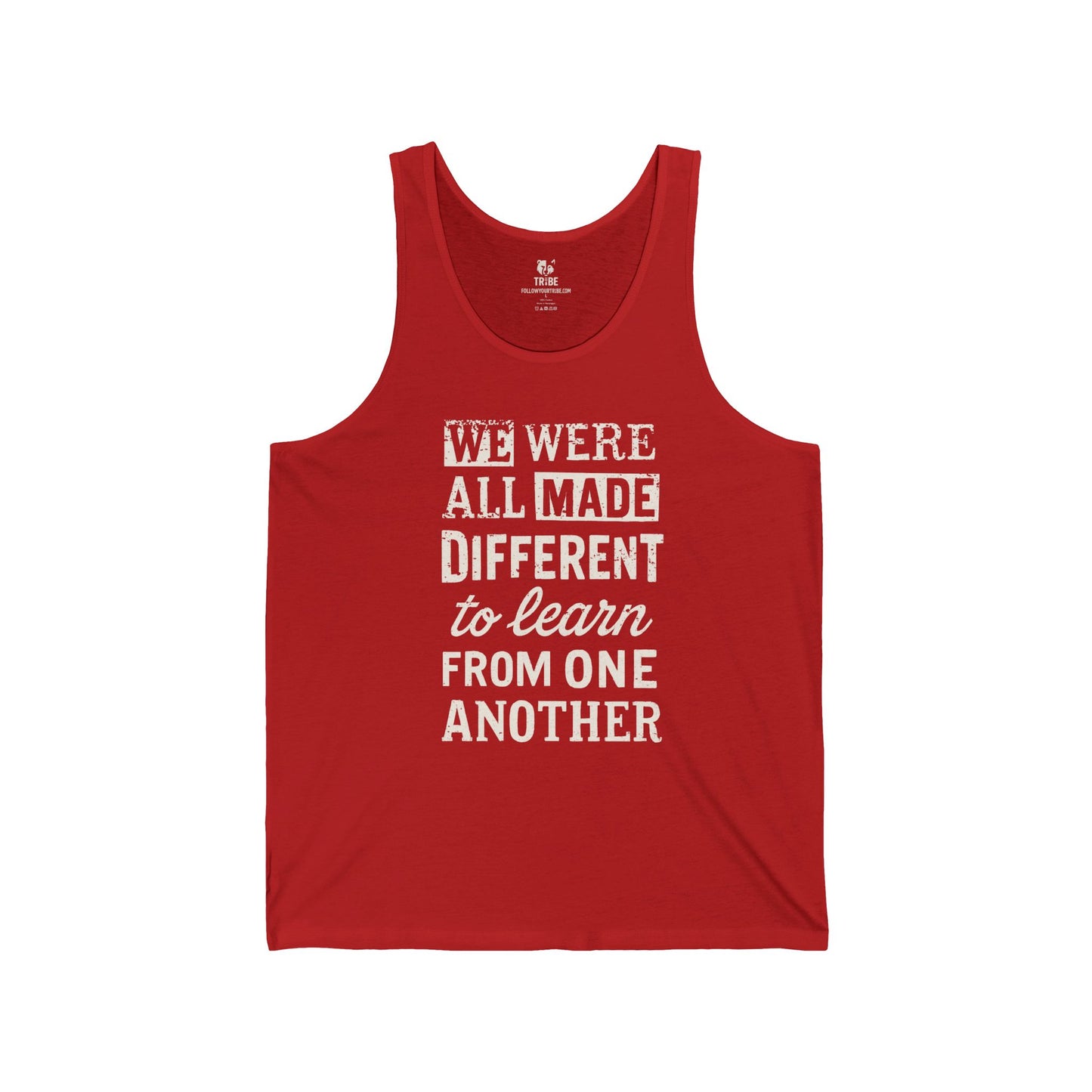 We Were All Made Different Protest Tank Top Social Justice Shirt Anti-Trump Merch Anti-Fascism Gear Resistance Tank Top Democrat Apparel