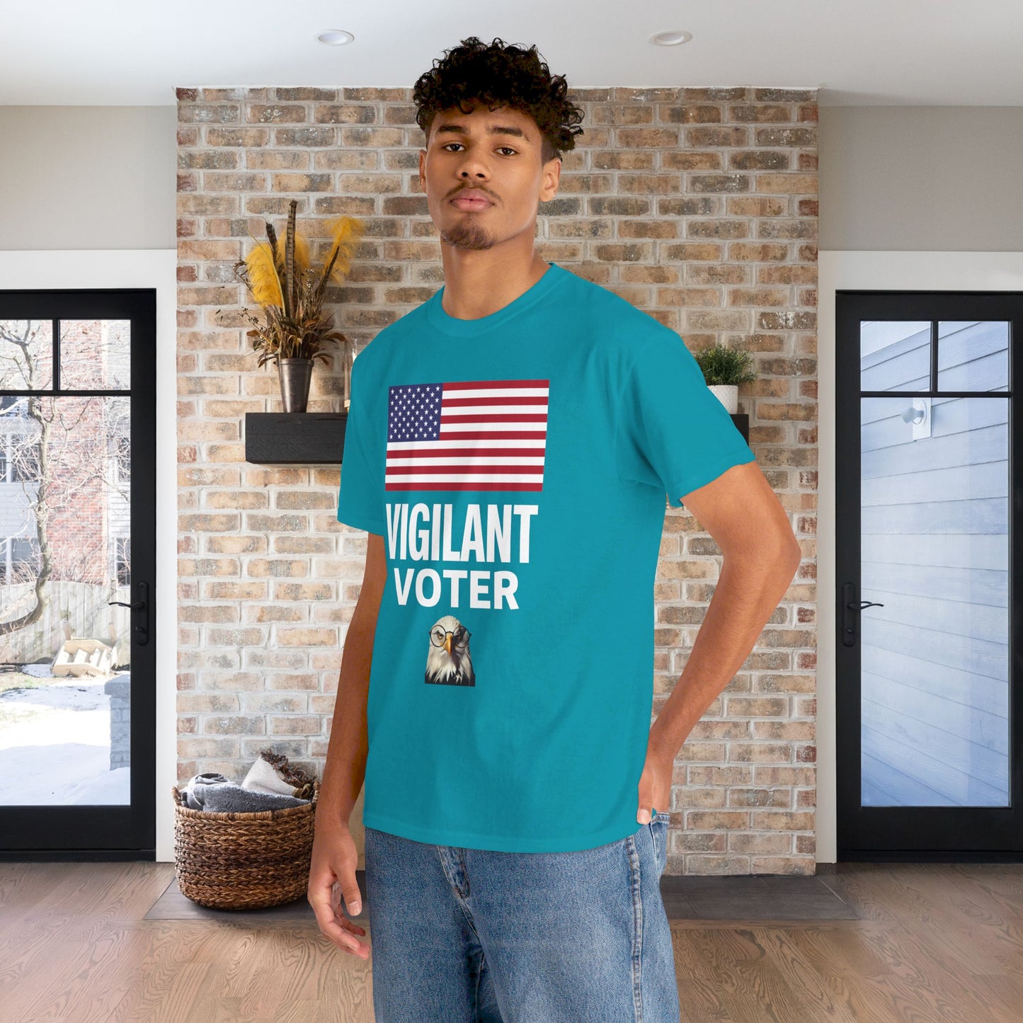 Vigilant Voter Shirt- Vote Blue Save Democracy Tee- Democrat Presidential Election T-Shirt