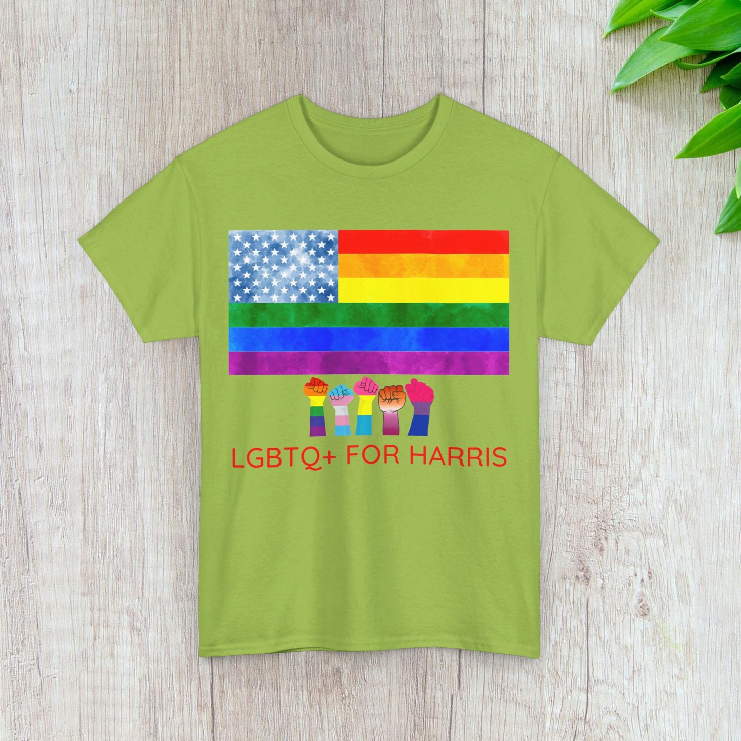 LGBTQ+ for Harris Shirt- Queer for Harris Tee-  Democrat Presidential Election T-Shirt