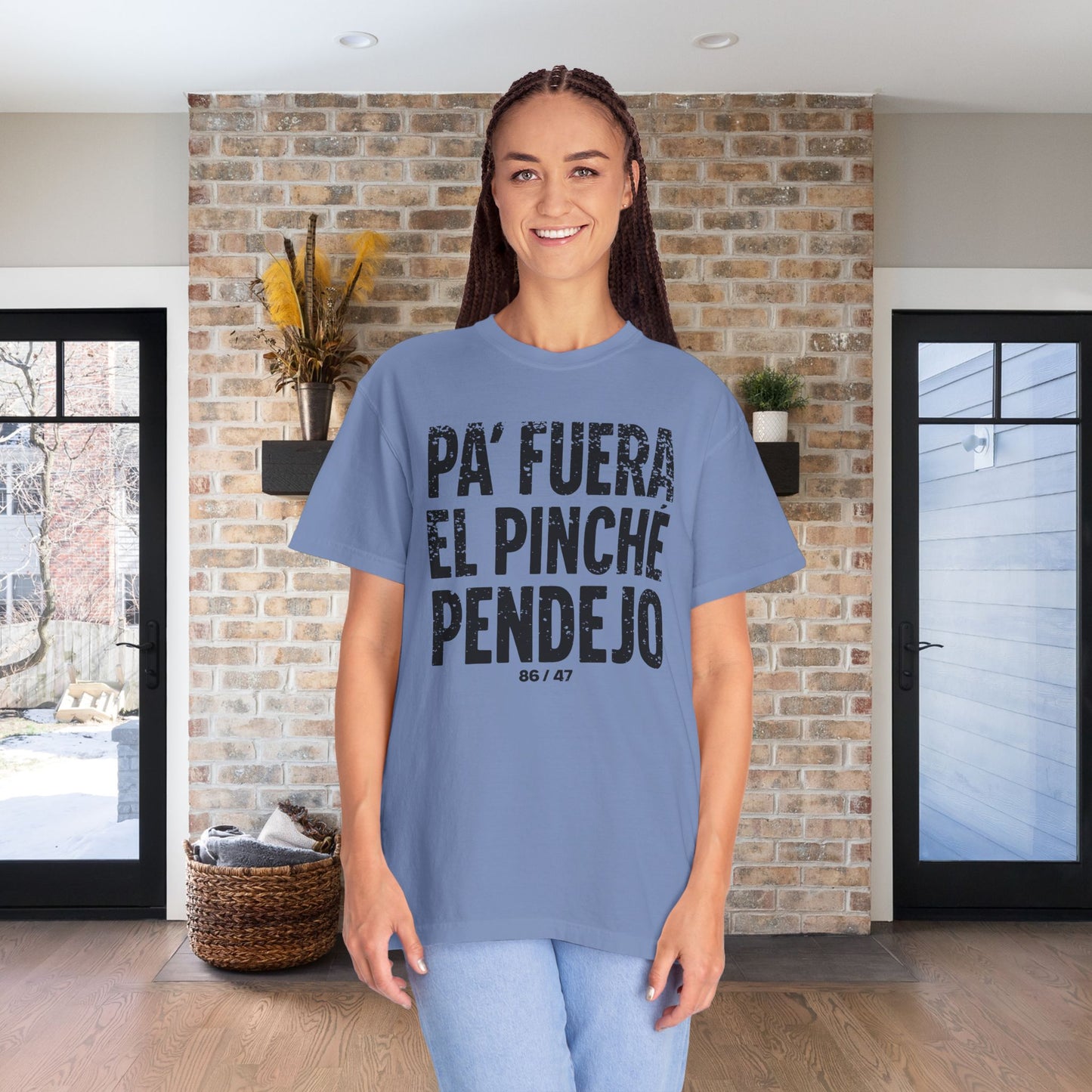 Pinche Pendejo Camisa Anti Trump Camiseta Protesta Anti-Maga T-Shirt Comfort Colors Polo En Español Playera para Activista Justicia Social