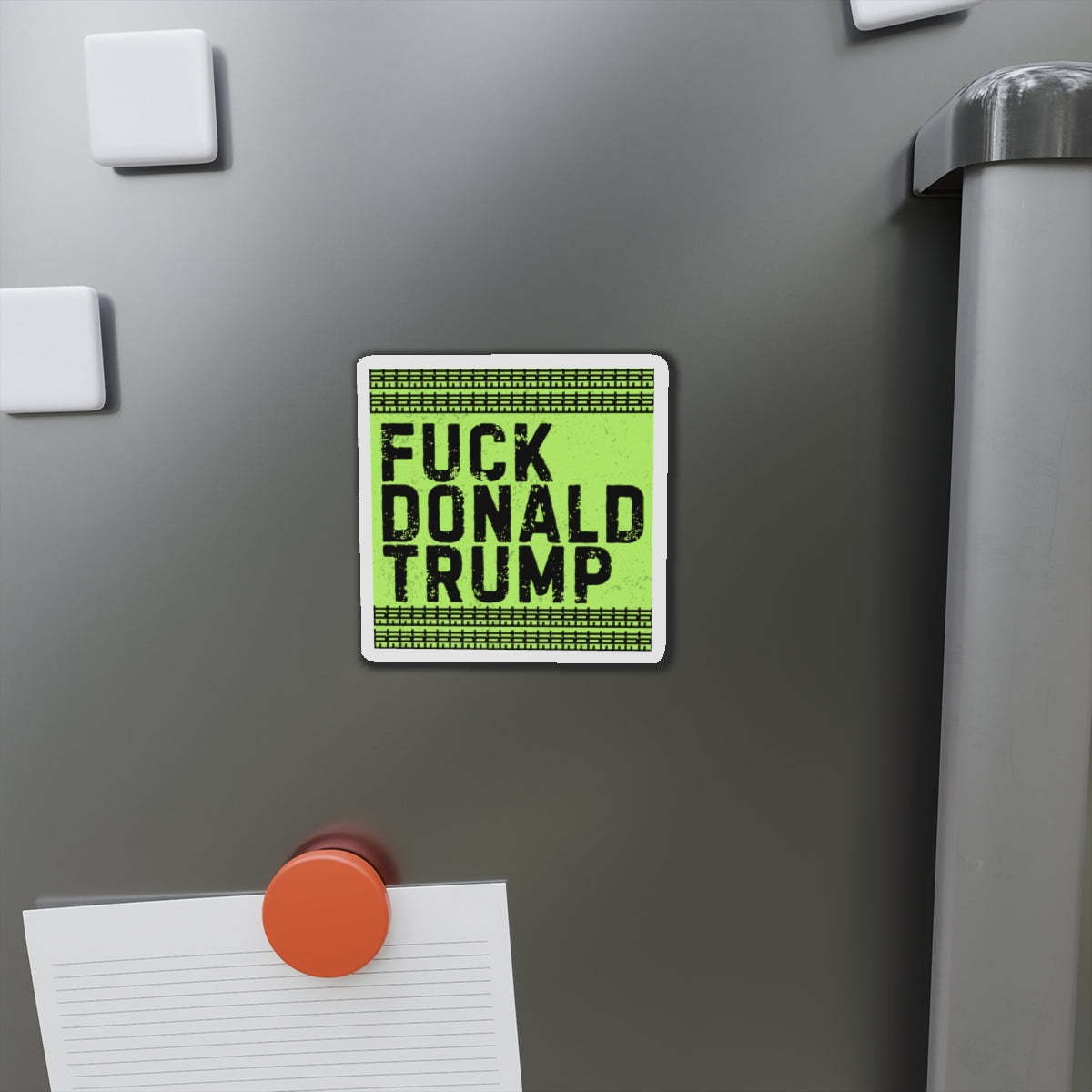 Political Magnet Anti-Trump Merch Foxtrot Delta Tango Fuck Donald Trump Car Magnet Resist Political Decal Protest Activism Gear Anti-Fascism