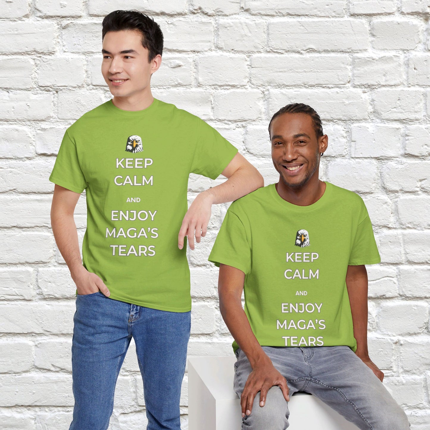 Keep Calm and Enjoy MAGA's Tears Shirt- Harris Walz Tee-  Democrat Presidential Election T-Shirt