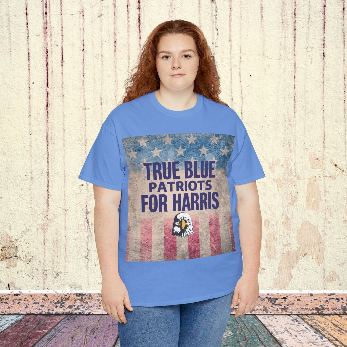 True Blue Patriots for Harris Shirt- Save Democracy Tee- Democrat Presidential Election T-Shirt