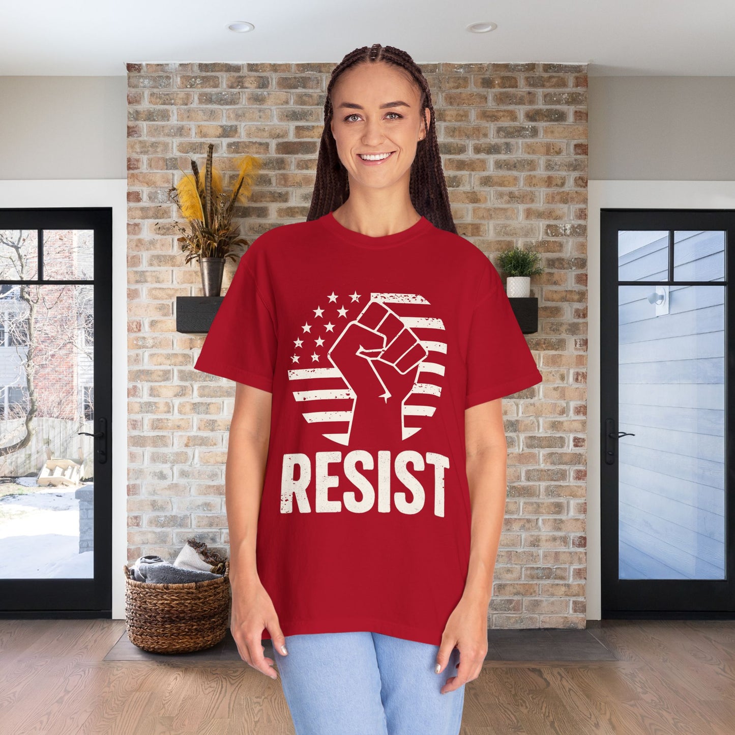 Resist Social Justice Shirt Anti Trump Resistance Tee Anti-Fascism Protest TShirt Comfort Colors Activist T-Shirt Gift for Democrat Apparel