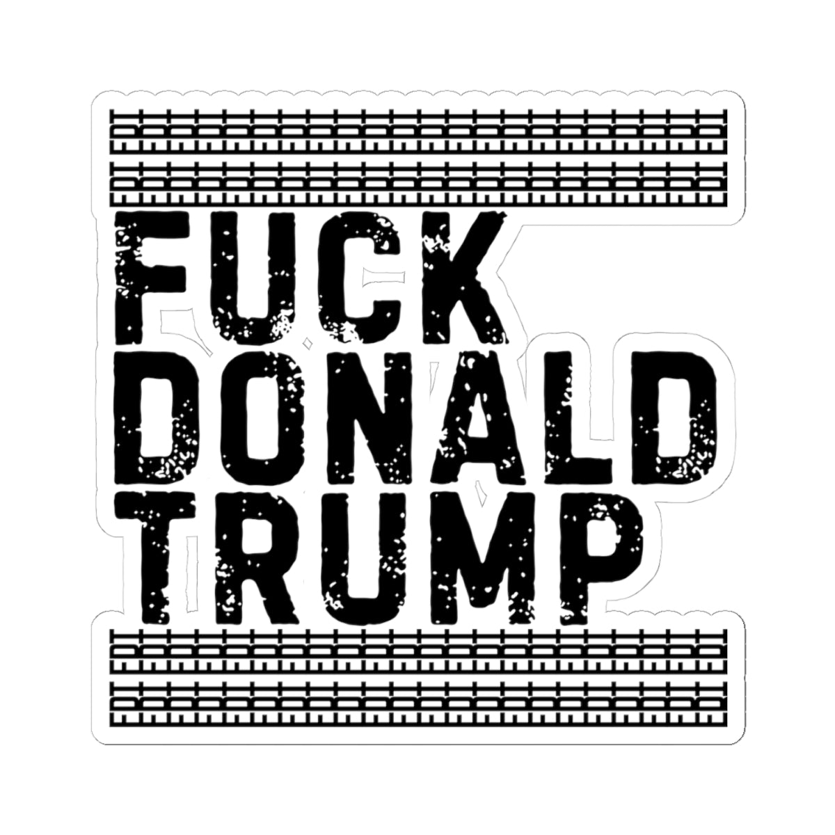 Resist Sticker Anti-Trump Merch FDT Fuck Donald Trump Foxtrot Delta Tango Political Decal Protest Sticker Activist Anti-Fascism Resist Decal