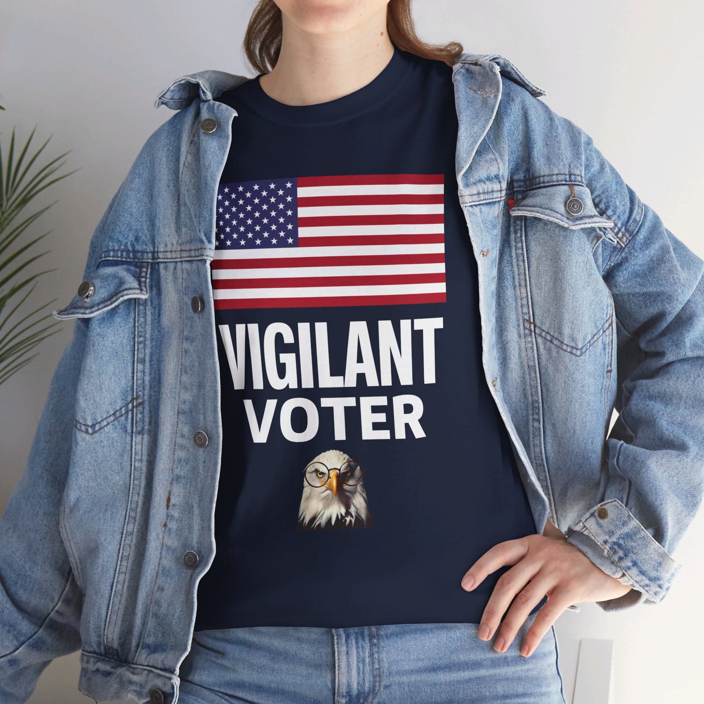 Vigilant Voter Shirt- Vote Blue Save Democracy Tee- Democrat Presidential Election T-Shirt