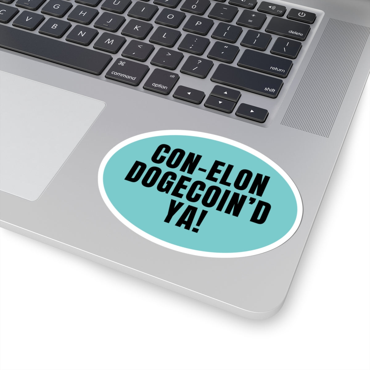 Resist Sticker Con-Elon DOGECOIN'D Ya Vinyl Kiss-Cut Political Sticker Resistance Bold Statement Protest Sticker Activist Anti-Fascist Decal