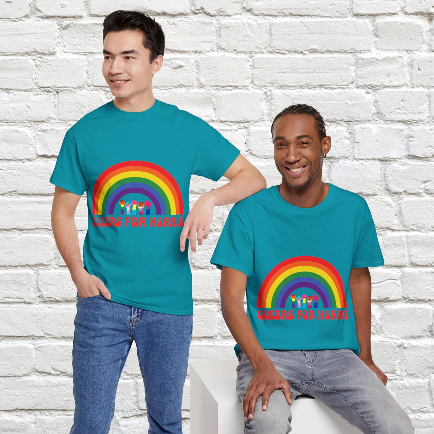 Queers For Harris Shirt- Support LGBTQ Tee-  Democrat Presidential Election T-Shirt