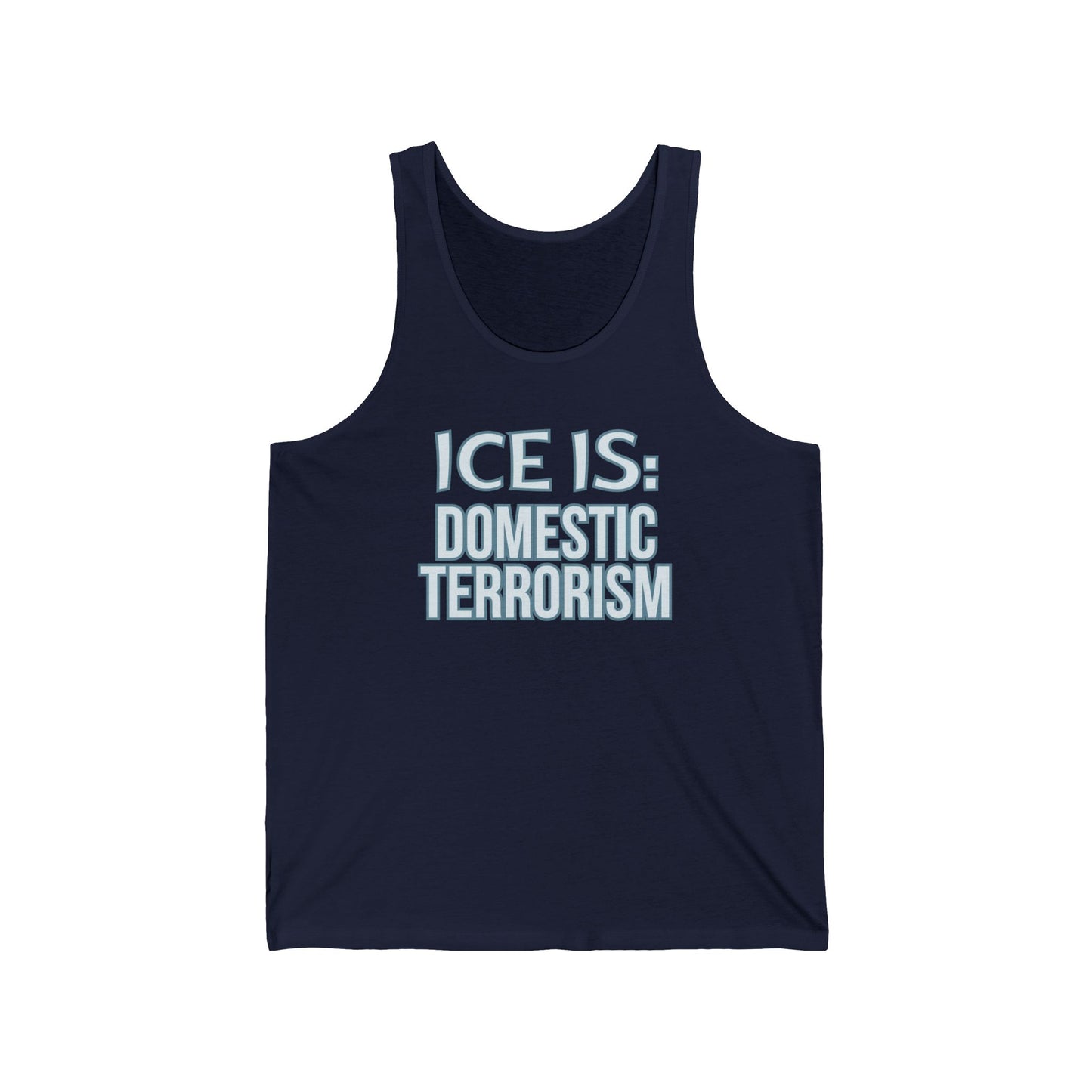 Abolish Ice-Is Shirt Protest Tank Top Foxtrot Delta Tango F*ck Donald Trump Social Justice Anti-Fascism Abolish Icestapo Sleeveless Cotton