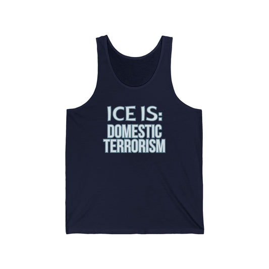 Abolish Ice-Is Shirt Protest Tank Top Foxtrot Delta Tango F*ck Donald Trump Social Justice Anti-Fascism Abolish Icestapo Sleeveless Cotton