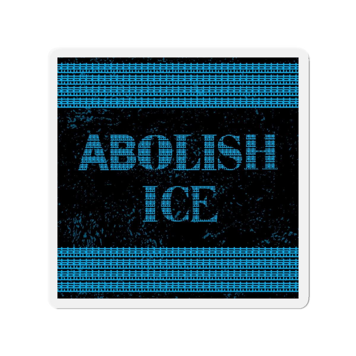 Political Magnet Anti-Trump Merch Abolish ICE Fuck Donald Trump Car Magnet Political FDT Resist Protest Gear Anti-Fascism Democratic Sign