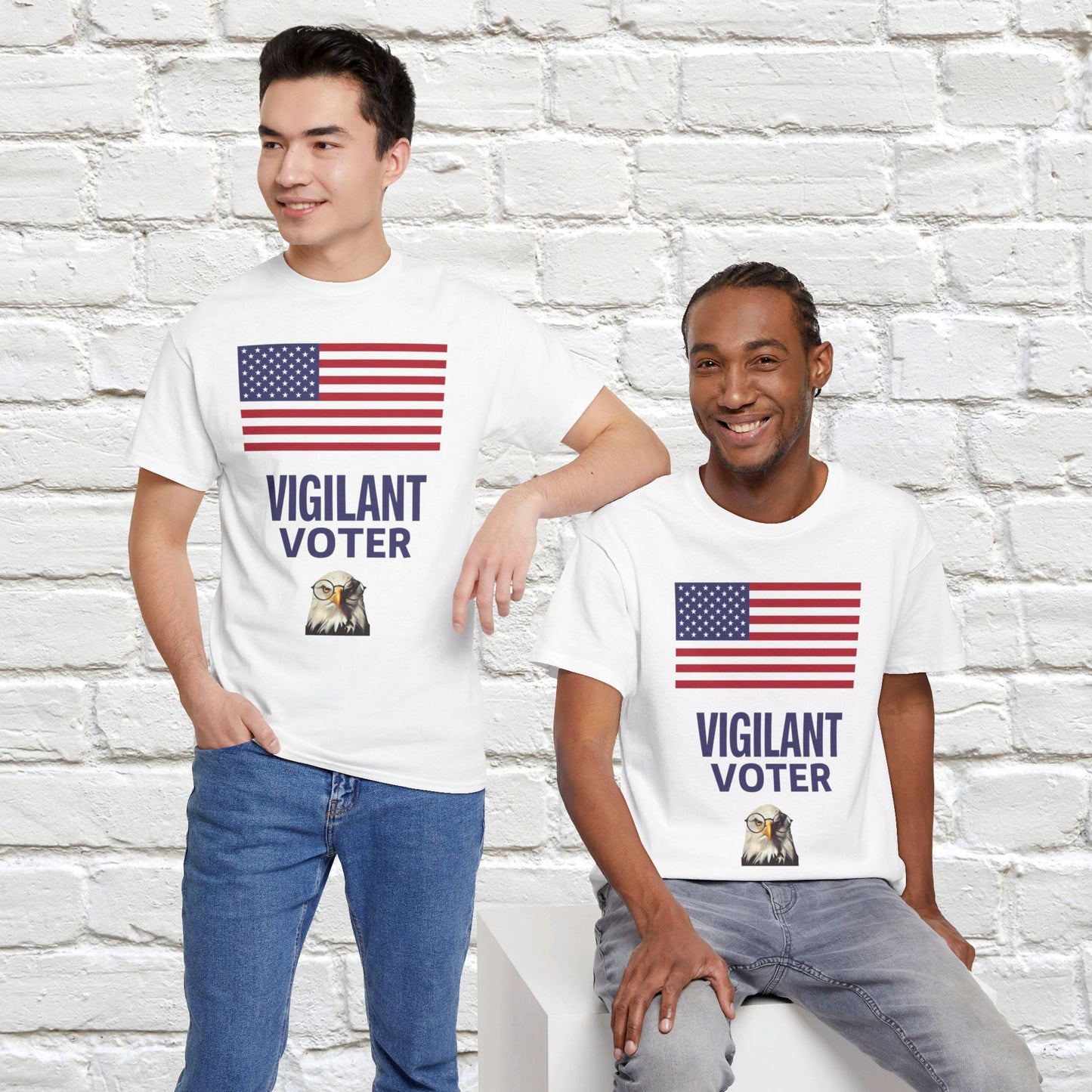 Vigilant Voter Shirt- Vote Blue Save Democracy Tee- Democrat Presidential Election T-Shirt