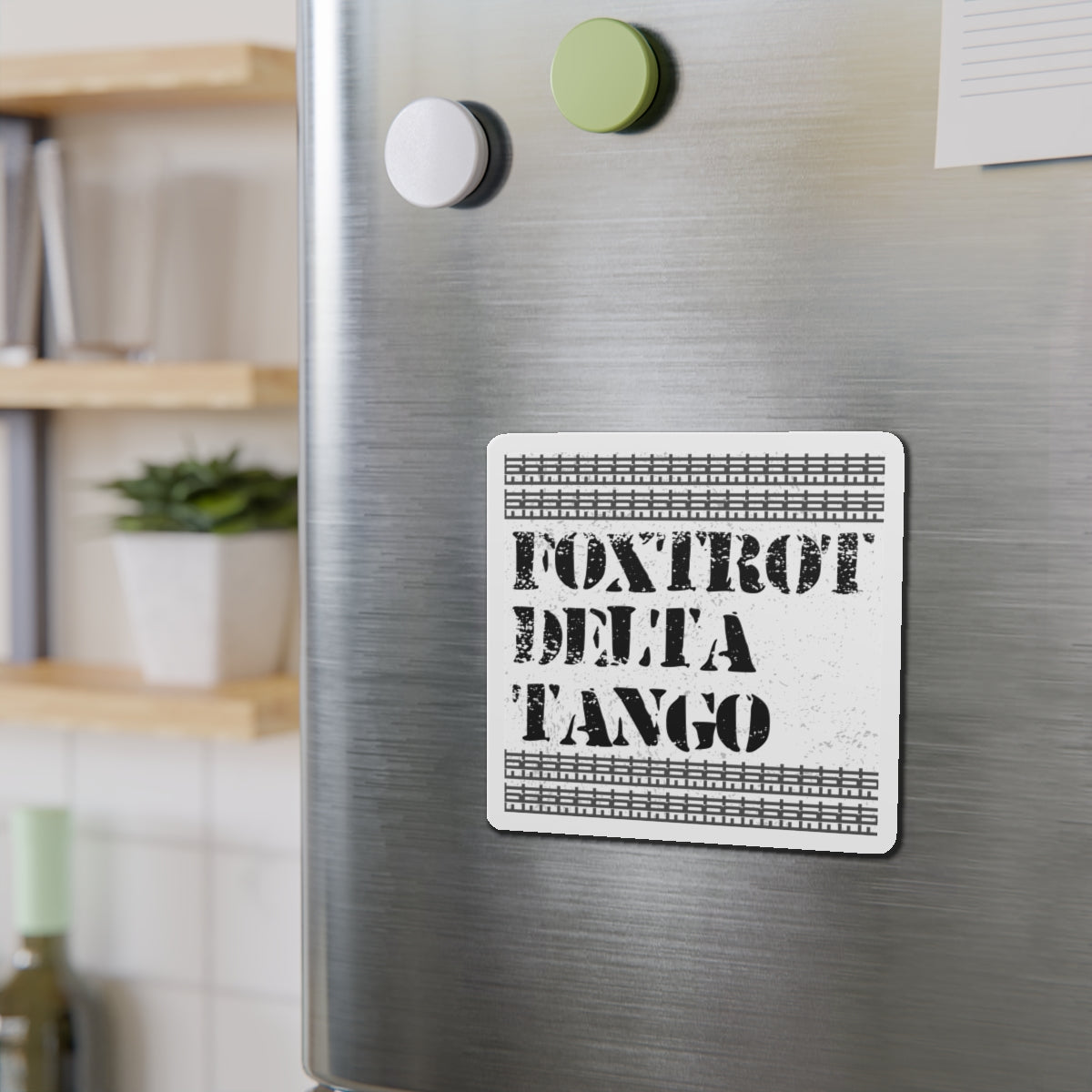 Political Magnet Anti-Trump Merch Foxtrot Delta Tango Car Magnet Political Decal FDT Resist Protest Activism Gear Anti-Fascism Resistance