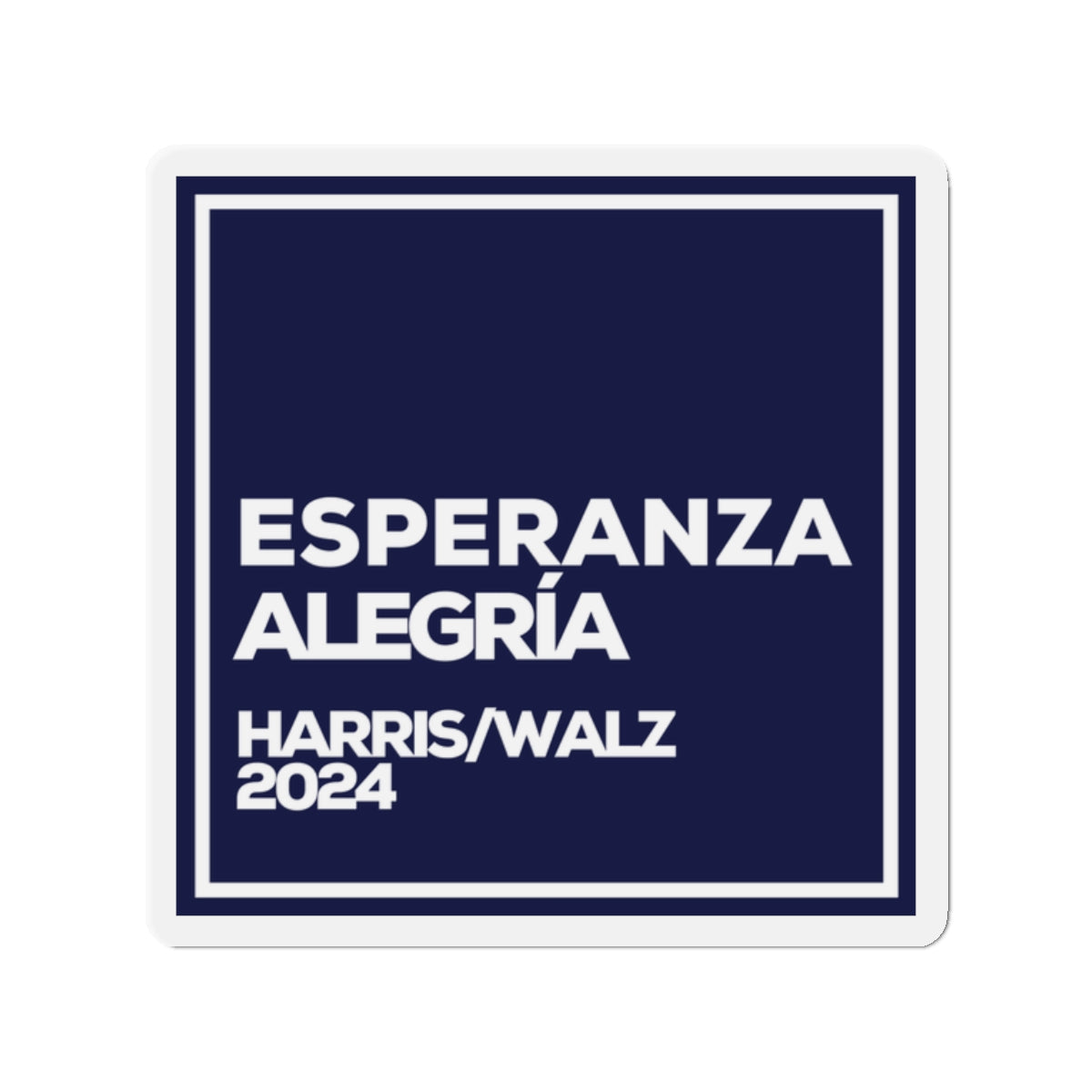 Esperanza y Alegría Car Magnet - Harris/Walz 2024 Magnet in Spanish