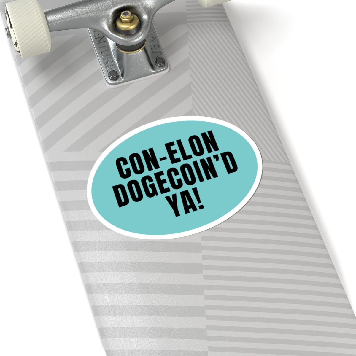 Resist Sticker Con-Elon DOGECOIN'D Ya Vinyl Kiss-Cut Political Sticker Resistance Bold Statement Protest Sticker Activist Anti-Fascist Decal