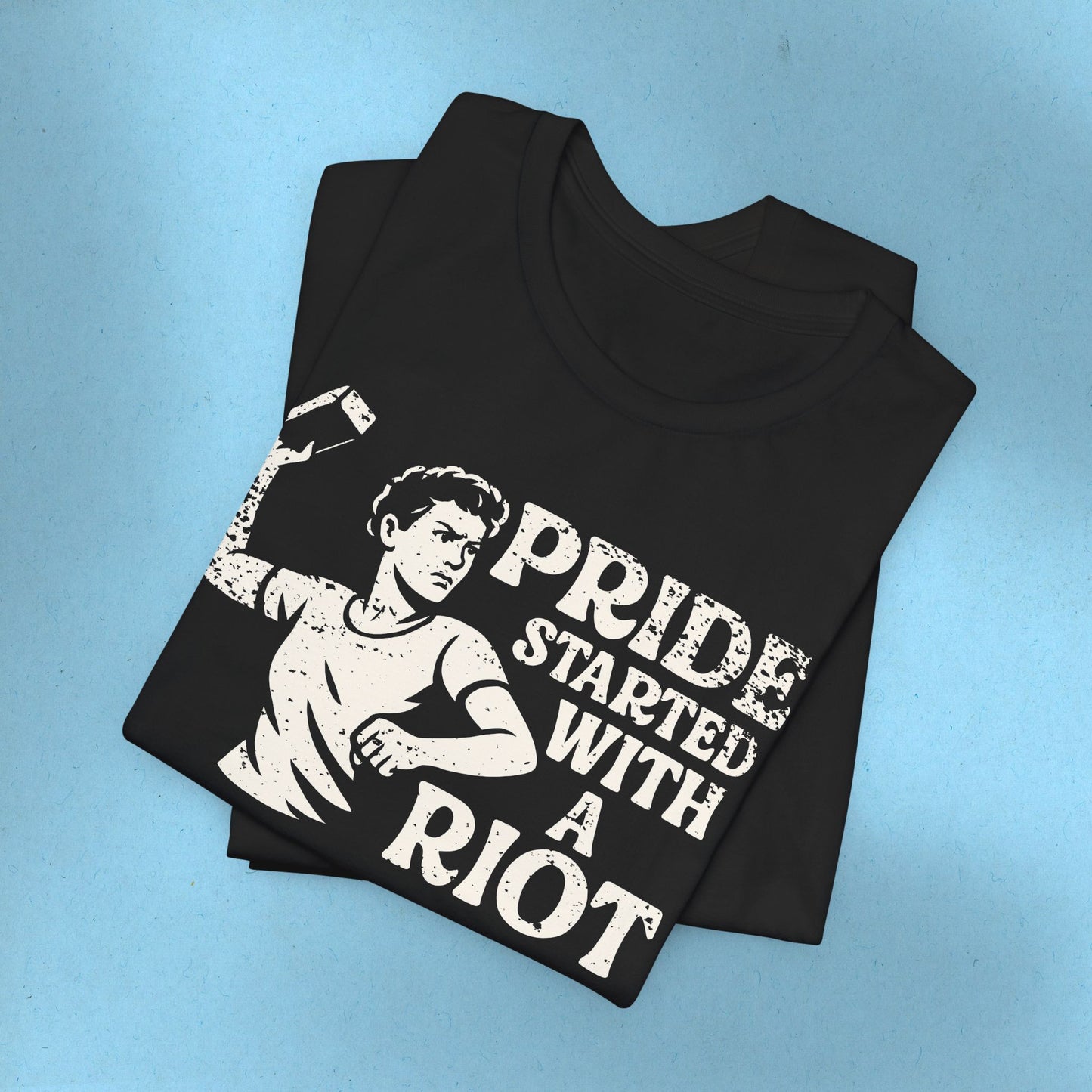 LGBTQIA Tee Stonewall Protest Shirt Social Justice LGBTQ Queer Lesbian Bisexual Trans Gay Pride Ring-Spun Cotton TShirt Express Shipping
