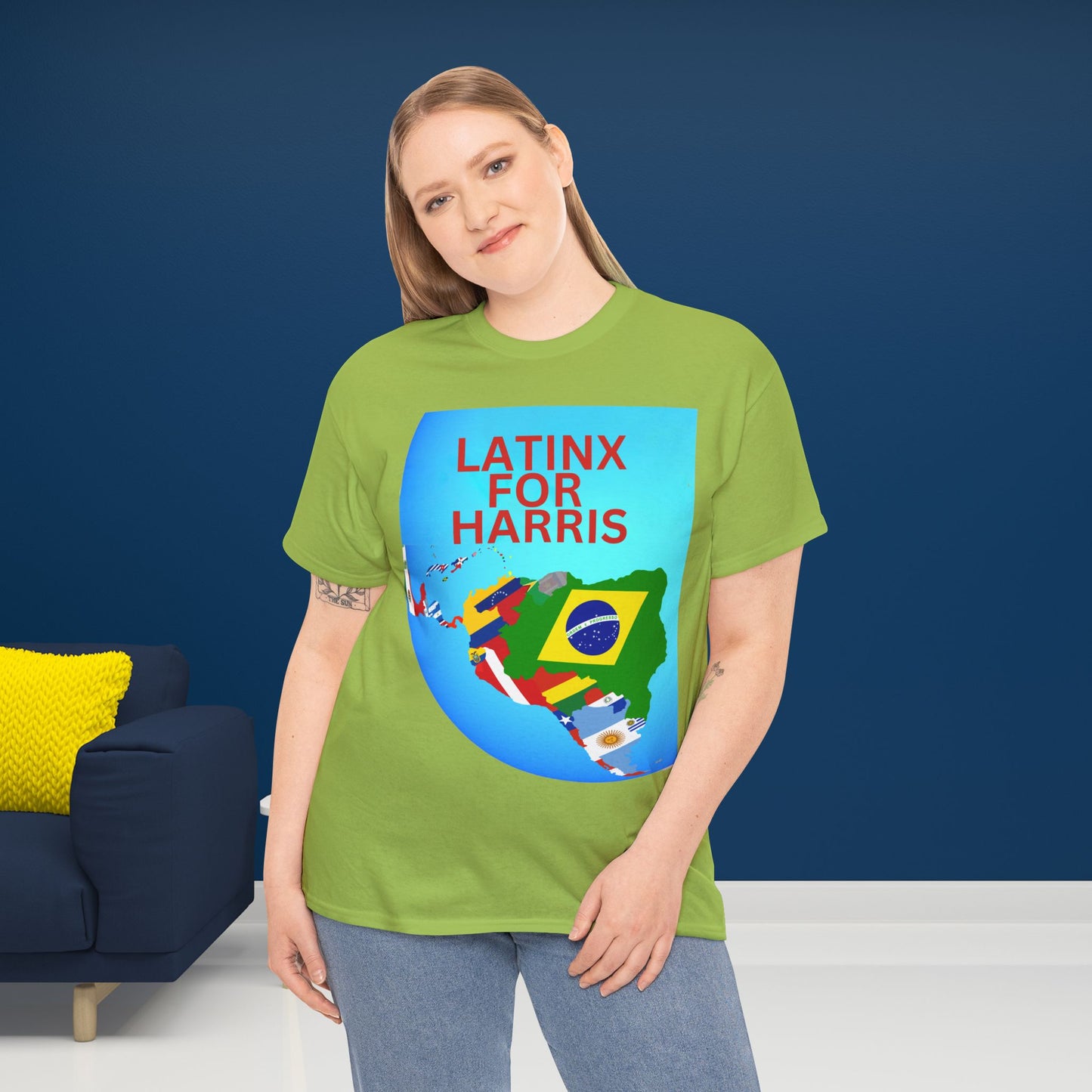 Latinx For Harris Shirt - Harris/Walz 2024 T-Shirt -  Democrat Presidential Election Tee