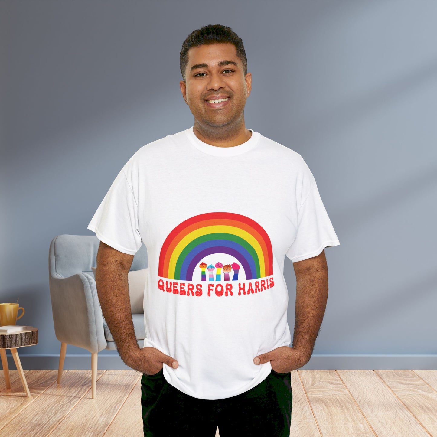 Queers For Harris Shirt- Support LGBTQ Tee-  Democrat Presidential Election T-Shirt