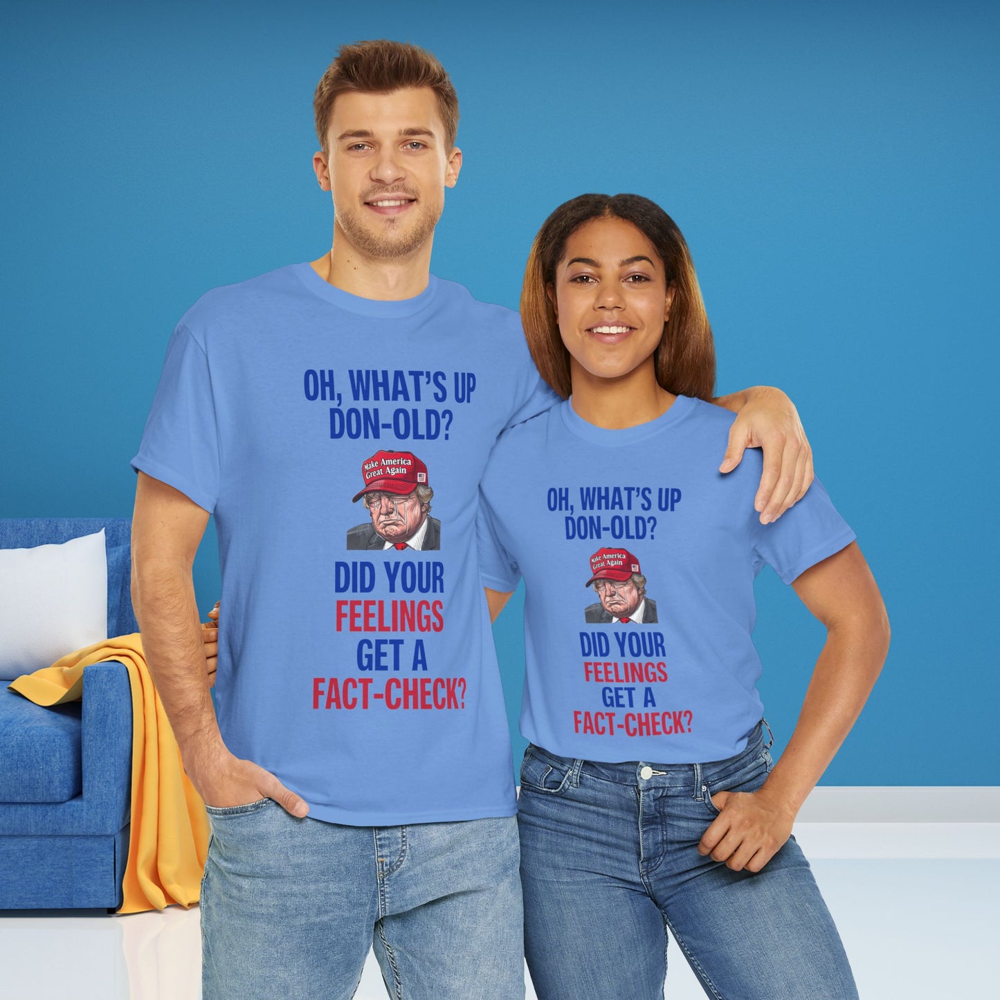 Did Your Feelings Get a Fact-Check? Shirt- Humorous Anti-Fascism Tee-  Democrat Presidential Election T-Shirt