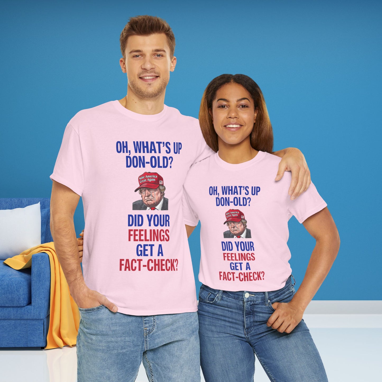 Did Your Feelings Get a Fact-Check? Shirt- Humorous Anti-Fascism Tee-  Democrat Presidential Election T-Shirt