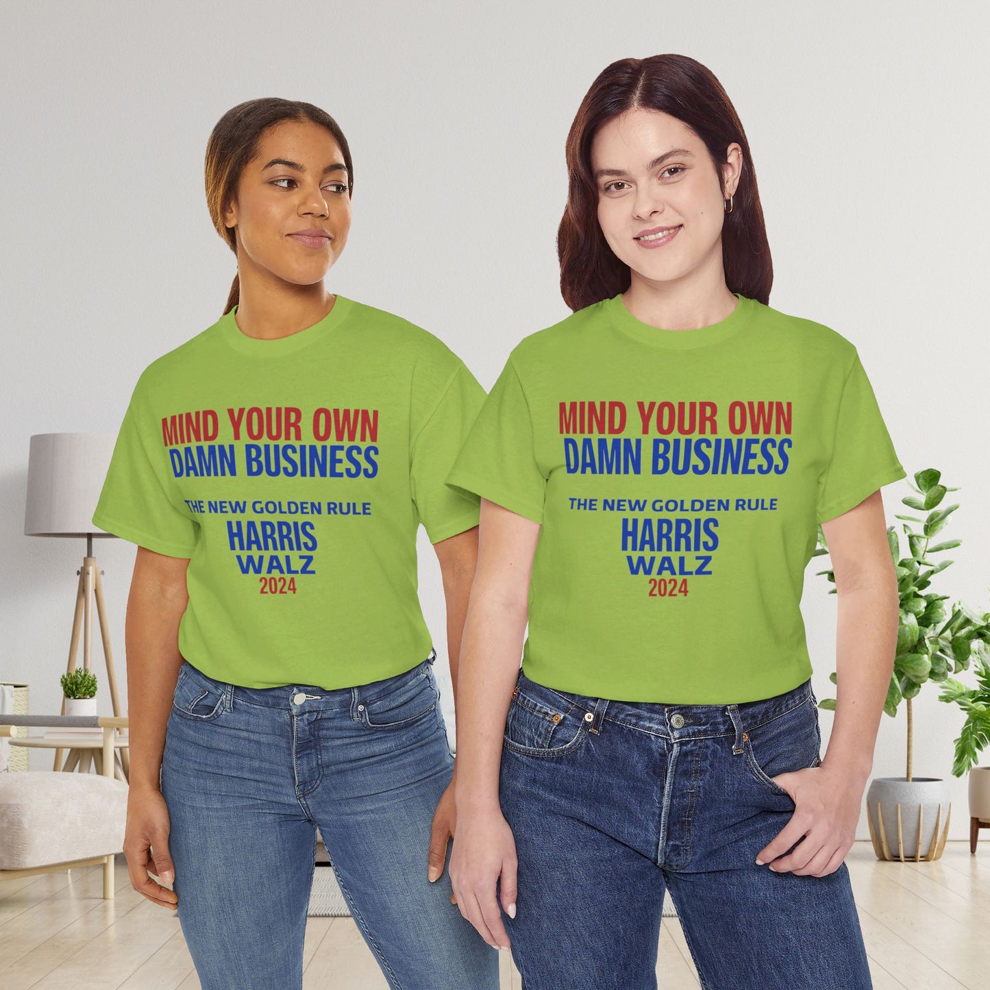 Mind Your Own Damn Business Shirt- Harris Walsh Tee-  Democrat Presidential Election T-Shirt