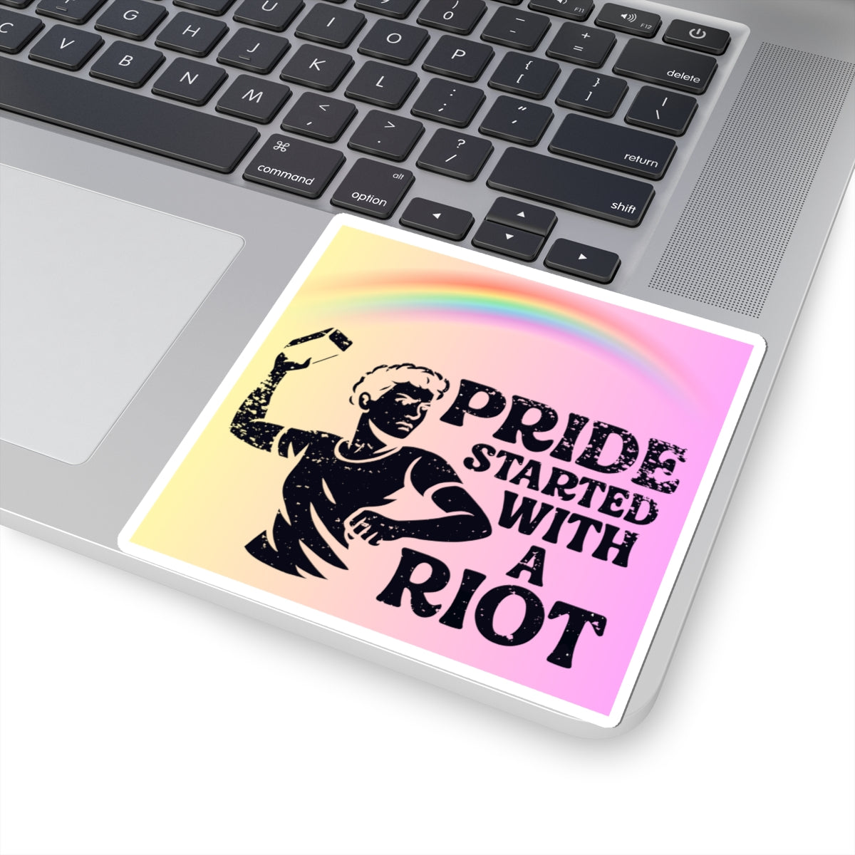 Stonewall Protest LGBT Water Bottle Sticker Laptop LGBTQ Decal Queer Lesbian Bisexual Transgender Gay Pride Merch LGBTQIA Political Adhesive